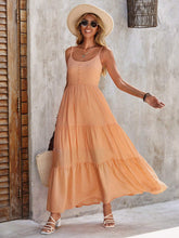 EMERY ROSE Solid Ruffle Hem Cami Dress